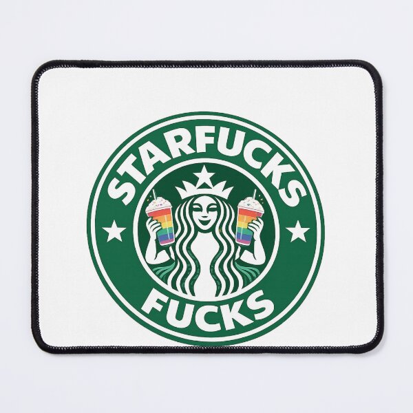 Item preview, Starfucks Rainbow Drinks Siren Circle Queer Coffee Culture Parody designed and sold by Aryabek.