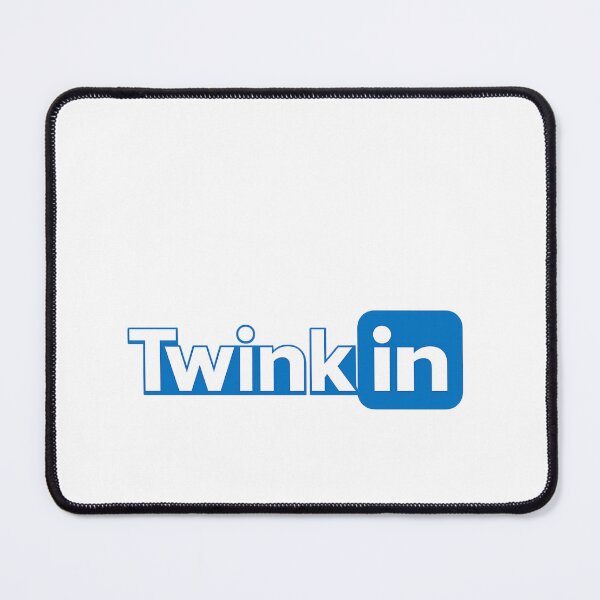Item preview, TwinkIn White Blue Minimal Social Platform Queer Identity Networking Humor designed and sold by Aryabek.