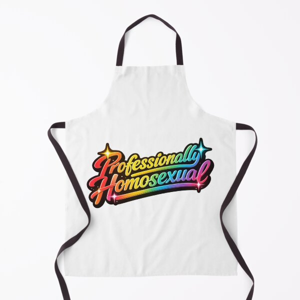 Item preview, Professionally Homosexual Rainbow Script Pride Identity Bold Statement designed and sold by Aryabek.