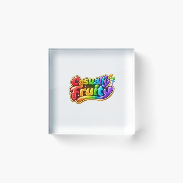 Item preview, Casually Fruity Rainbow Candy Style Queer Humor Identity Expression designed and sold by Aryabek.