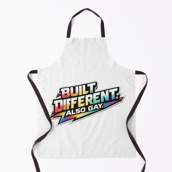 Item preview, Built Different Also Gay Rainbow Pride Statement Bold Identity Message designed and sold by Aryabek.