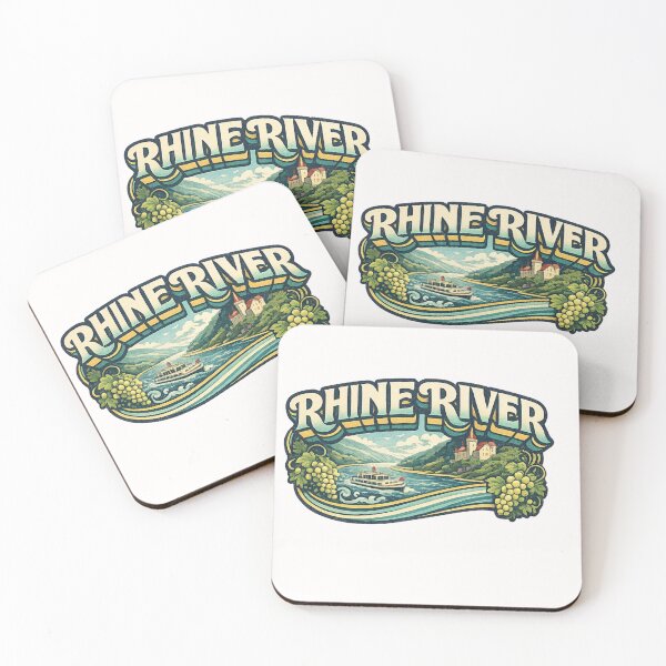 Item preview, Rhine River Germany Switzerland France Wine Region Castles Europe Landscape designed and sold by Places On Earth.