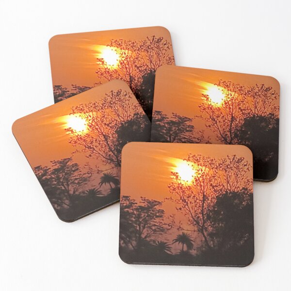 Item preview, Sunset Birds Over Trees Silhouette Nature Aesthetic designed and sold by PixelVibe Art.