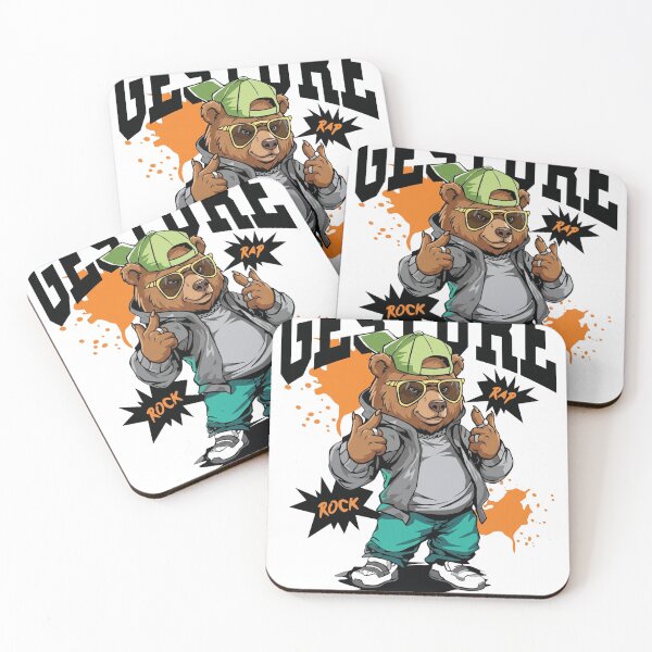 Item preview, Bear Streetwear Graphic – Built Wild Stay Strong Urban Design designed and sold by ColorFlick.