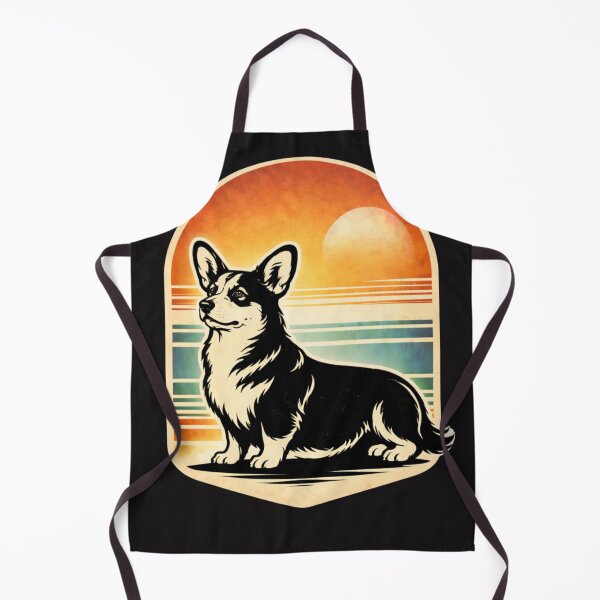 Item preview, Retro Corgi Sunset Linocut Style Dog Illustration Vintage Welsh Corgi Art designed and sold by ZEBBEDE - Minimal Streetwear .