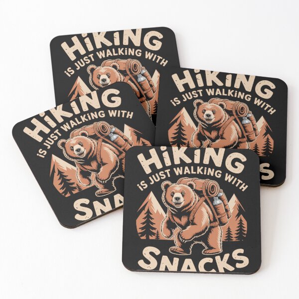 Item preview, Hiking Hiker Bear Funny designed and sold by bloodhumph.