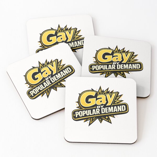 Artikelvorschau, Gay by Popular Demand Starburst Badge Queer Pride Identity Humor entworfen und verkauft von Places On Earth.