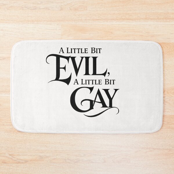 Item preview, A Little Bit Evil A Little Bit Gay Dark Humor Queer Identity Statement designed and sold by Places On Earth.