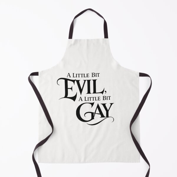Item preview, A Little Bit Evil A Little Bit Gay Dark Humor Queer Identity Statement designed and sold by Places On Earth.