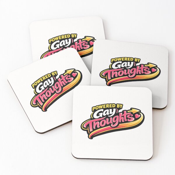 Item preview, Powered by Gay Thoughts Rainbow Accent Pride Identity Humor Statement designed and sold by Places On Earth.