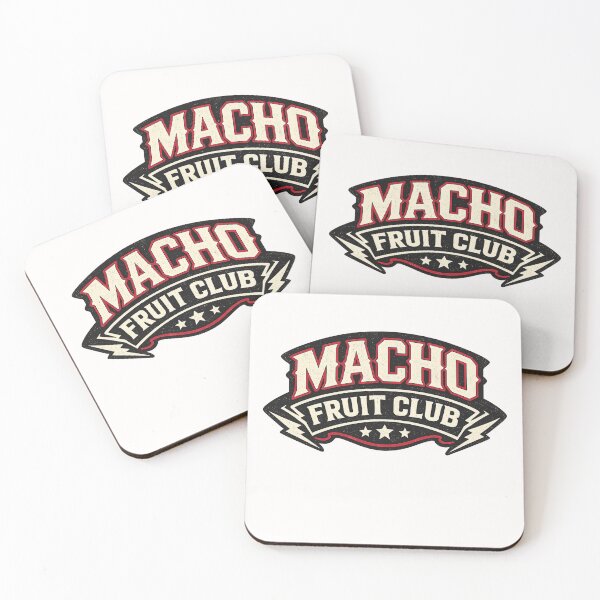 Item preview, Macho Fruit Club Vintage Badge Queer Slang Identity Humor Statement designed and sold by Places On Earth.