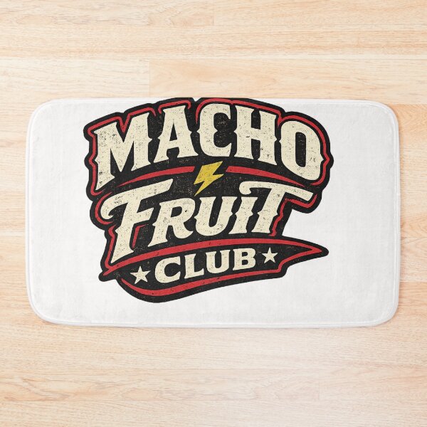 Item preview, Macho Fruit Club Lightning Badge Queer Masculinity Humor Pride Statement designed and sold by Places On Earth.