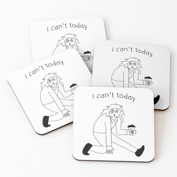 Item preview, Funny Chronic Illness Shirt I Can't Today Hand Drawn Doodle Chronic Illness Humor Spoonie Life Burnout Humor designed and sold by RealLifeMerchies.