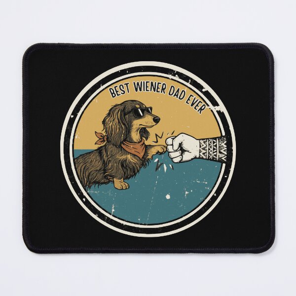 Item preview,  Best Wiener Dad Ever Vintage Dog Fist Bump Design designed and sold by Gear Camel.