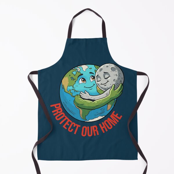 Item preview, Protect Our Home – Earth And Moon Eco Cute Design designed and sold by CARPIO Creations.