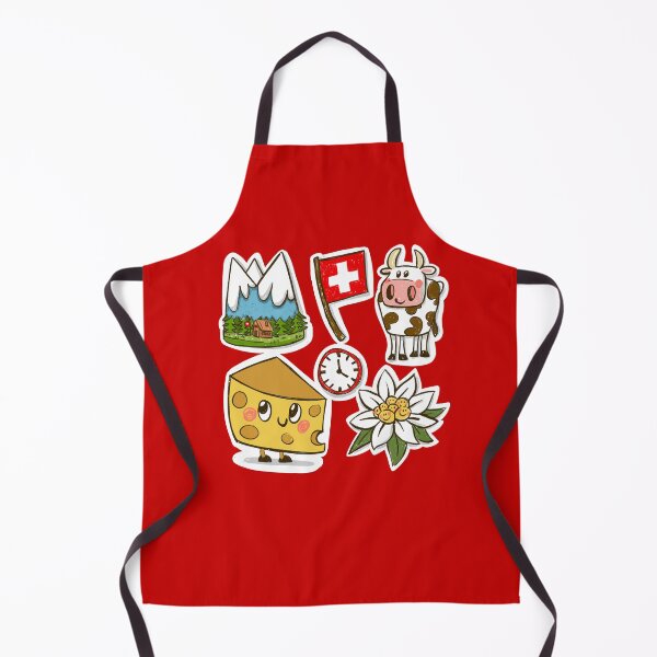 Item preview, Cute Switzerland cheese Kawaii cow store pack edelweiss designed and sold by sianelliot.