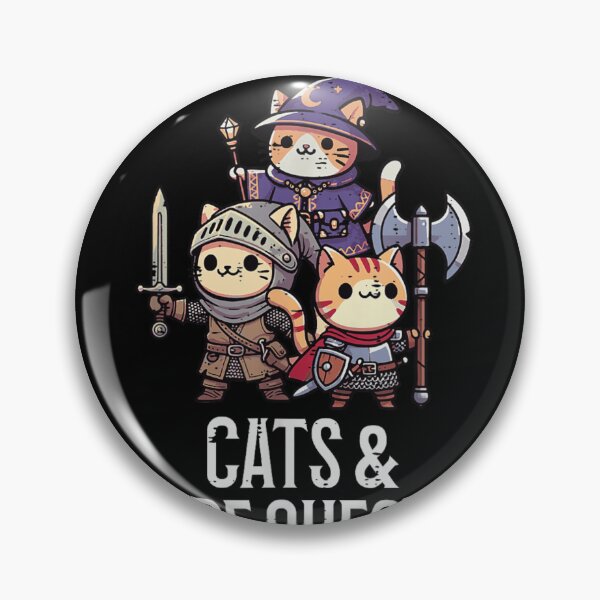 Item preview, Easily Distracted By Cats And Side Quests Fantasy RPG Gamer designed and sold by CenaPrincoto.