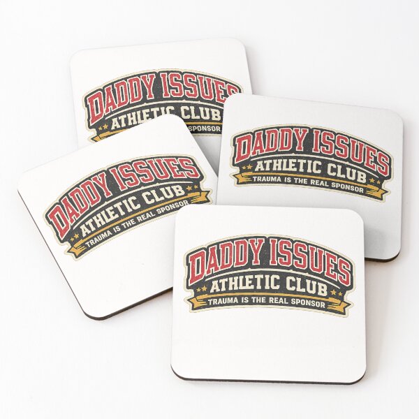 Item preview, Daddy Issues Athletic Club Trauma Is Real Sponsor Queer Identity Humor designed and sold by Places On Earth.