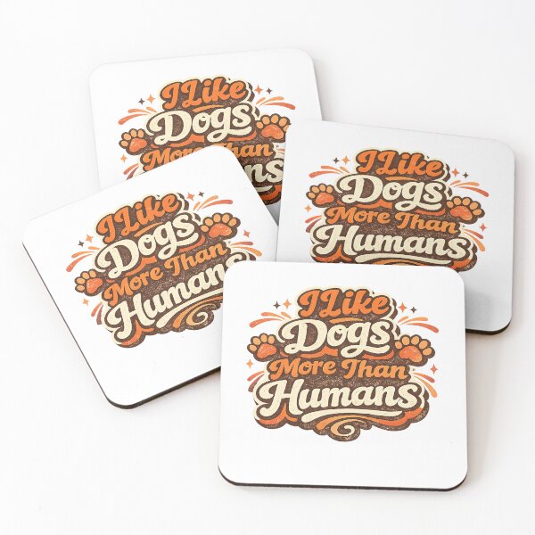 Item preview, I Like Dogs More Than Humans Retro Typography Shirt | Funny Vintage Dog Lover Design designed and sold by Shirleygalaxy.