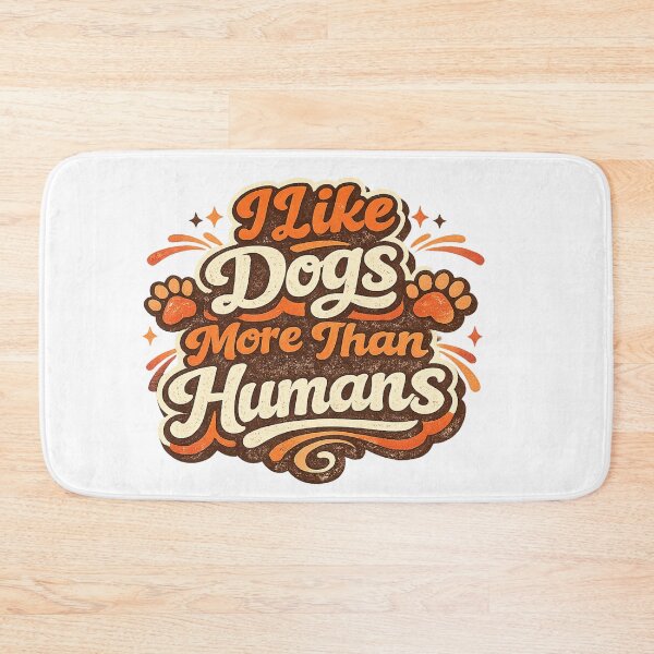 Item preview, I Like Dogs More Than Humans Retro Typography Shirt | Funny Vintage Dog Lover Design designed and sold by Shirleygalaxy.