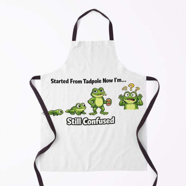 Item preview, Started From Tadpole, Still Confused – Funny Frog Evolution Meme T-Shirt designed and sold by Iarmy-2022.