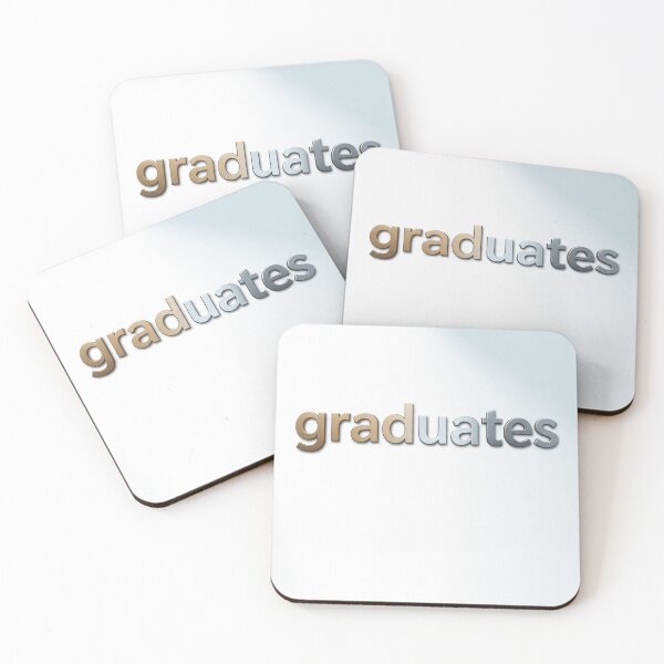 Item preview, Modern Metallic Graduates Typography designed and sold by GUINewAlex.