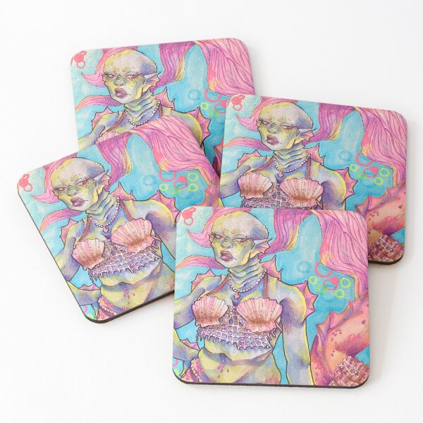 Item preview, Blue mermaid designed and sold by Elliesaurusart.