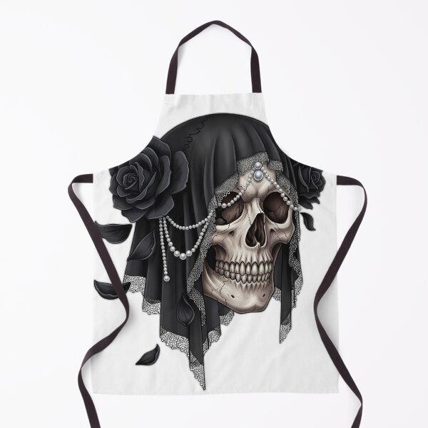 Item preview, Gothic Skull Black Rose Veil designed and sold by IllumeInk.