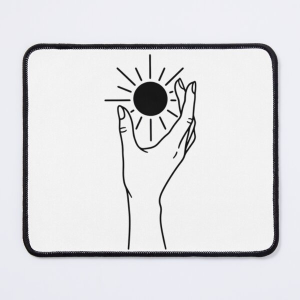 Item preview, Minimalist Celestial Hand Holding Sun - Mystical Galaxy Guardian designed and sold by AlanyaArtX.