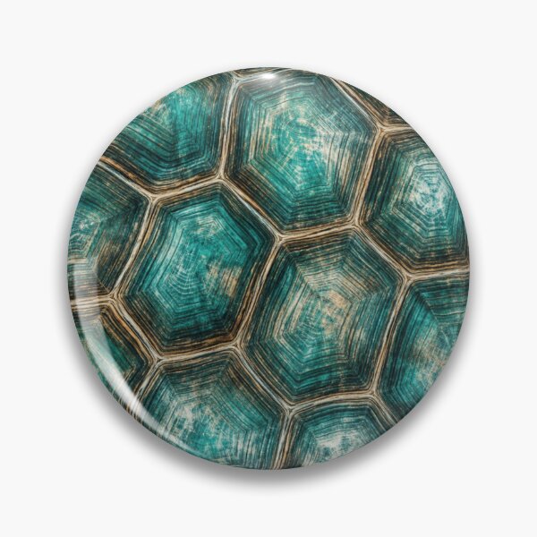 Item preview, Turquoise Turtle Shell Pattern | Teal Ocean Texture Design | Coastal Nature Geometric Print designed and sold by TheSlowShore.