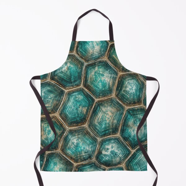 Item preview, Turquoise Turtle Shell Pattern | Teal Ocean Texture Design | Coastal Nature Geometric Print designed and sold by TheSlowShore.
