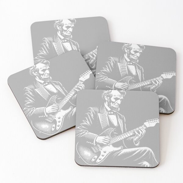 Item preview, Abraham Lincoln Playing Electric Guitar Funny designed and sold by CriseldaBruning.