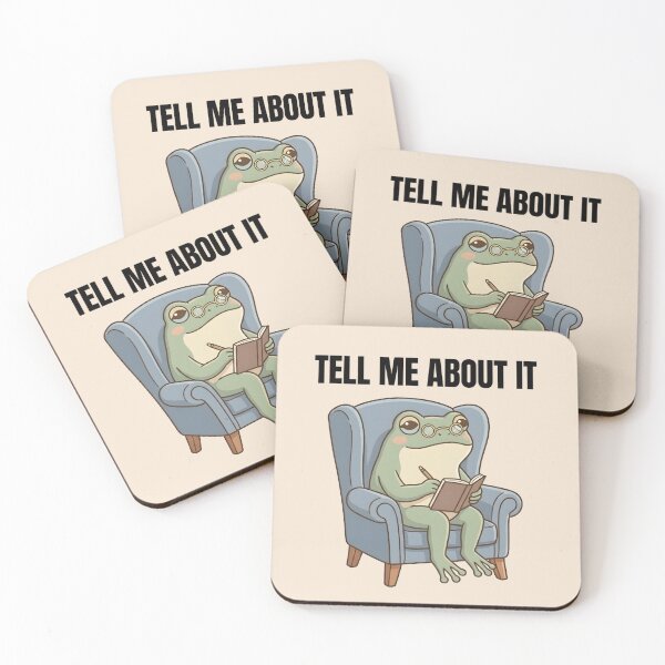 Item preview, Tell Me About It Frog Shirt – Funny Therapist Frog Meme Cute Aesthetic Tee designed and sold by ZyxDes.