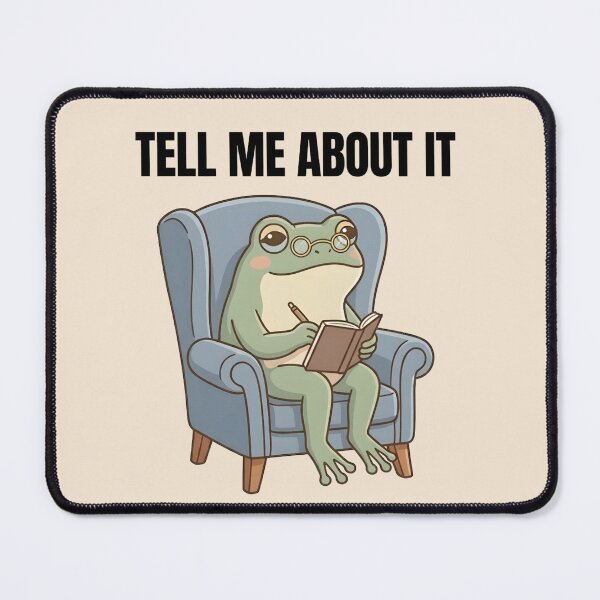 Item preview, Tell Me About It Frog Shirt – Funny Therapist Frog Meme Cute Aesthetic Tee designed and sold by ZyxDes.