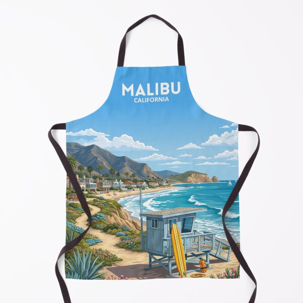 Item preview, Malibu California - Travel Art designed and sold by Marciolini.