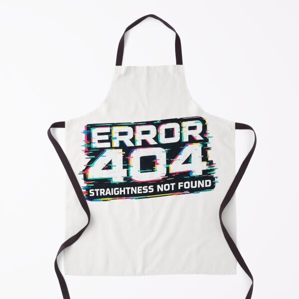 Item preview, Error 404 Straightness Not Found LGBTQ Glitch Humor Pride Identity Statement designed and sold by Places On Earth.