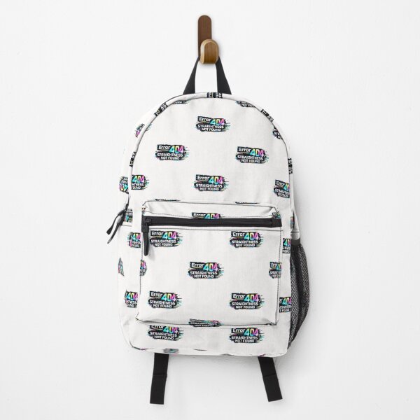 Item preview, Error 404 Straightness Not Found Rainbow Glitch Pride Humor Identity Statement designed and sold by Places On Earth.
