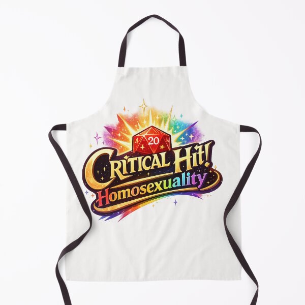 Item preview, Critical Hit Homosexuality Rainbow Dice Pride Gaming Queer Identity Humor designed and sold by Places On Earth.