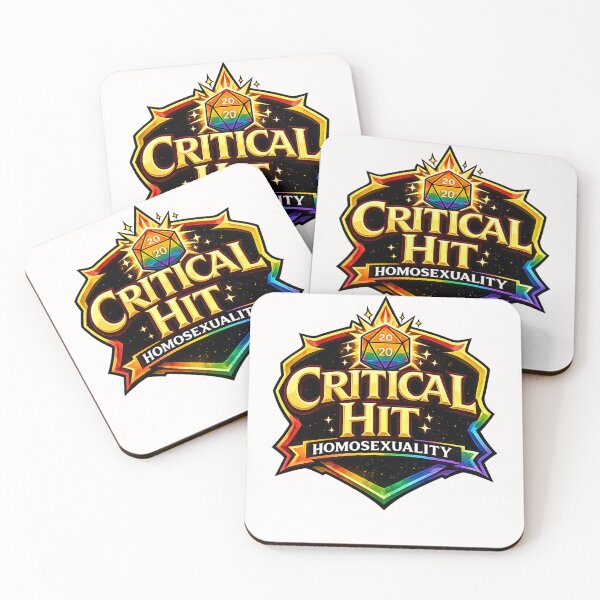 Item preview, Critical Hit Homosexuality Rainbow Crest Pride Gaming Culture Queer Statement designed and sold by Places On Earth.