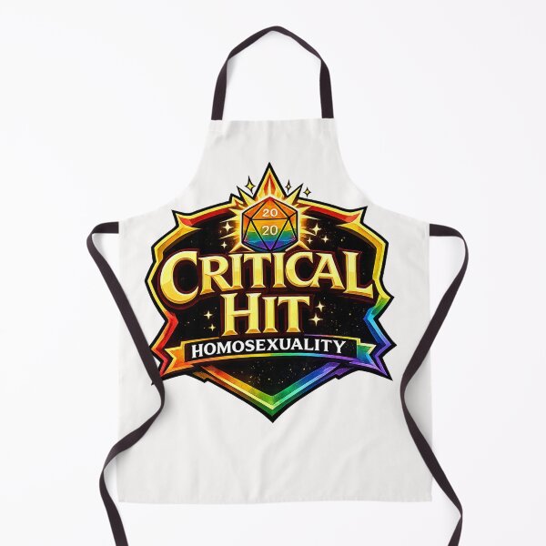Item preview, Critical Hit Homosexuality Rainbow Crest Pride Gaming Culture Queer Statement designed and sold by Places On Earth.
