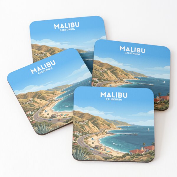 Item preview, Malibu California - Travel Art designed and sold by Marciolini.