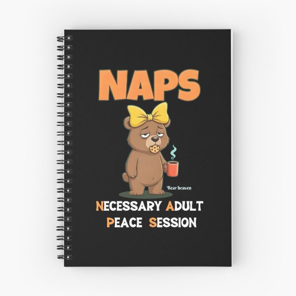 Item preview, NAPS Necessary Adult Peace Session Funny Bea designed and sold by TshirtsOnline-.