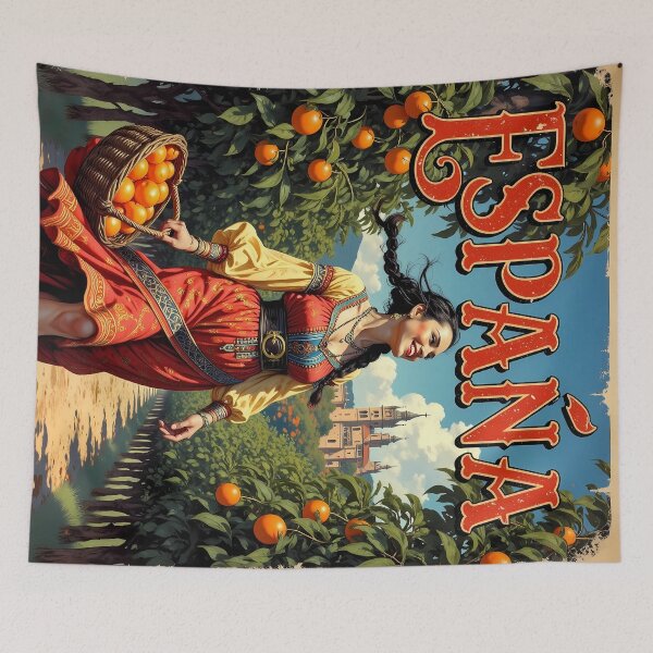 Item preview, España Retro Travel Poster Traditional Spanish Culture designed and sold by BorgSpareParts.