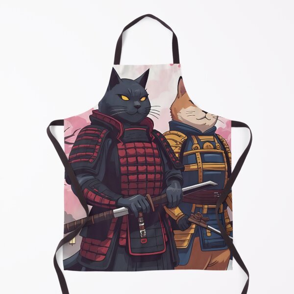 Item preview, Japanese cat and dog with samurai armor designed and sold by geekmania48.