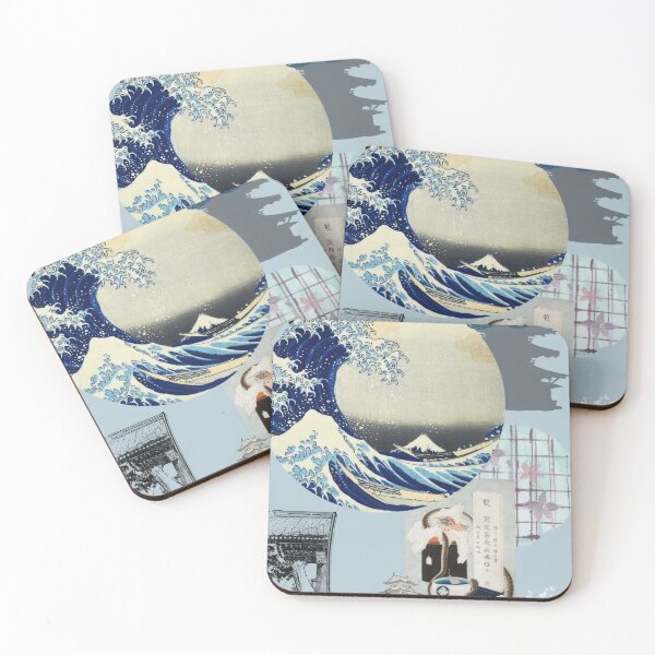 Item preview, Katsushika Hokusai  (5) - Katsushika Hokusai - The Great Wave Classic Japanese Woodblock Print  designed and sold by Romero Britto.