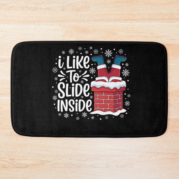 Item preview, I Like To Slide Inside Funny Santa Christmas Holiday designed and sold by FormalDehyena.