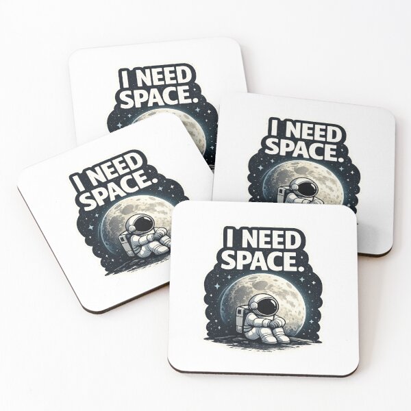 Item preview, I Need Space Astronaut Sticker Minimal Funny Space Aesthetic designed and sold by Elviqus Shop.