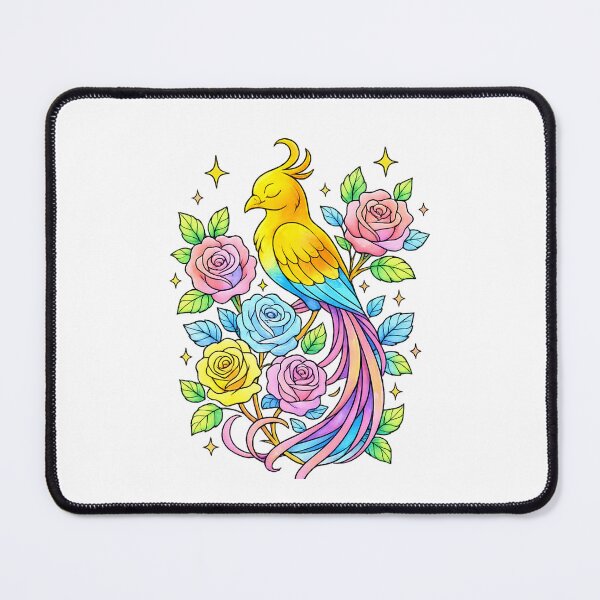 Item preview, Bird and Flowers Elegant Nature Art Design designed and sold by SoftSproutstu.