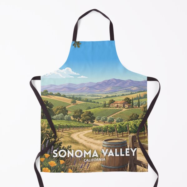 Item preview, Sonoma Valley California - Travel Art designed and sold by Marciolini.