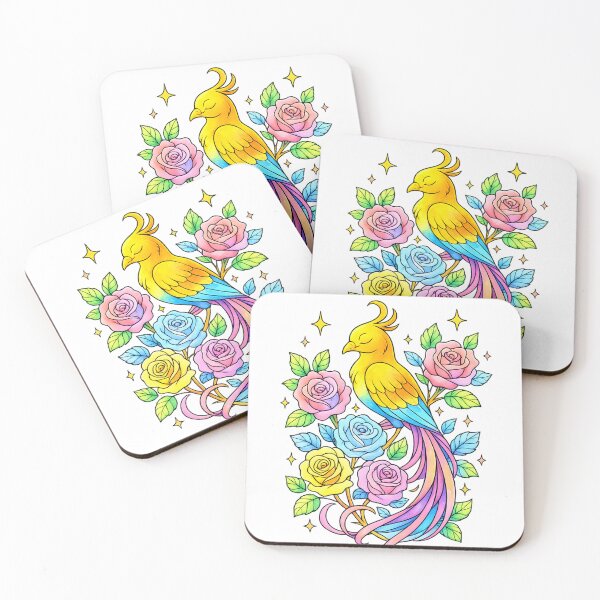 Item preview, Bird and Flowers Elegant Nature Art Design designed and sold by SoftSproutstu.